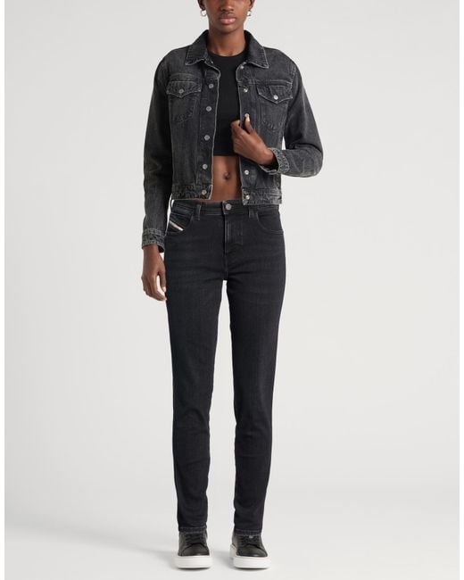 DIESEL Black Jeans Cotton, Elastane