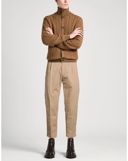 Paolo Pecora Natural Pants Cotton, Elastane for men