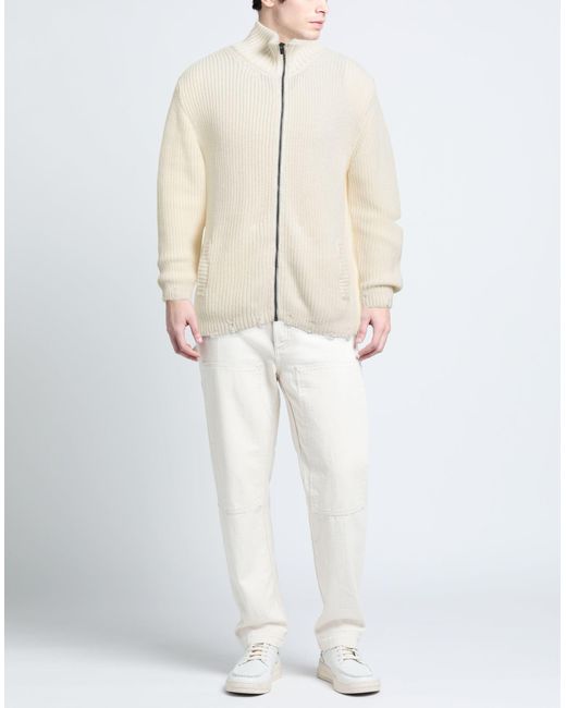 A PAPER KID Strickjacke in White für Herren