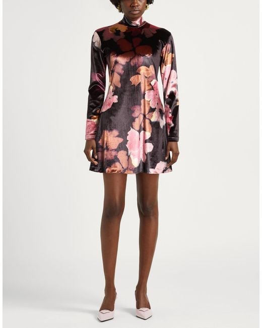 Paul Smith Red Mini Dress Polyamide, Elastane