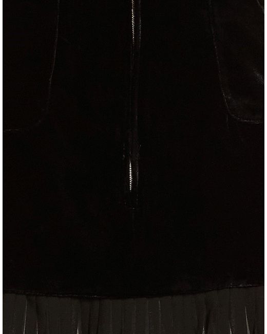 Sandro Black Mini Dress Viscose, Polyamide, Polyester