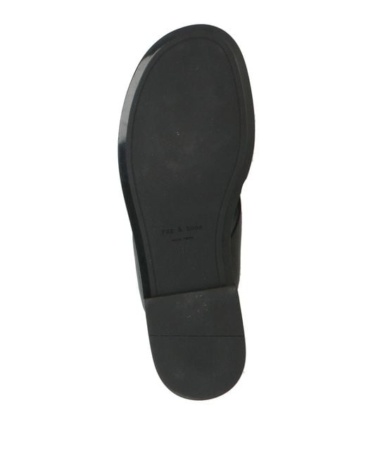 Rag & Bone Black Thong Sandal Leather