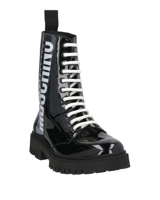 Moschino Black Ankle Boots