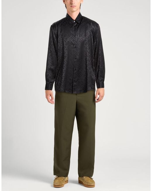 Versace Jeans Couture Black Shirt Viscose for men