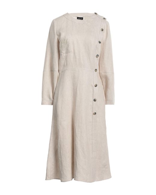 Robe longue Giorgio Armani en coloris Neutre | Lyst