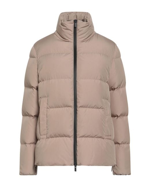 Peserico Brown Puffer Polyester