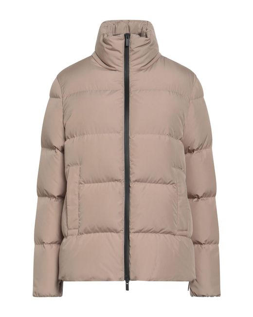 Peserico Brown Puffer Polyester