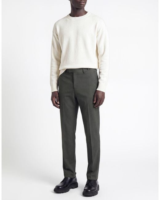 PT Torino Gray Pants Virgin Wool, Elastane for men