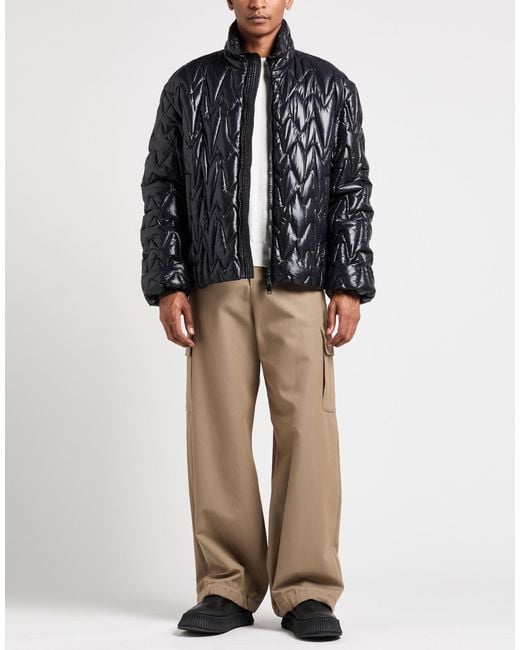 MSGM Black Puffer Polyester, Polyamide, Polypropylene for men