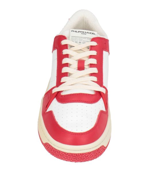 Philippe Model Red Trainers for men