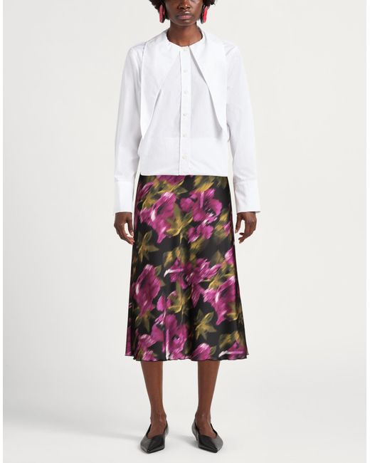 Dixie Purple Midi Skirt Polyester