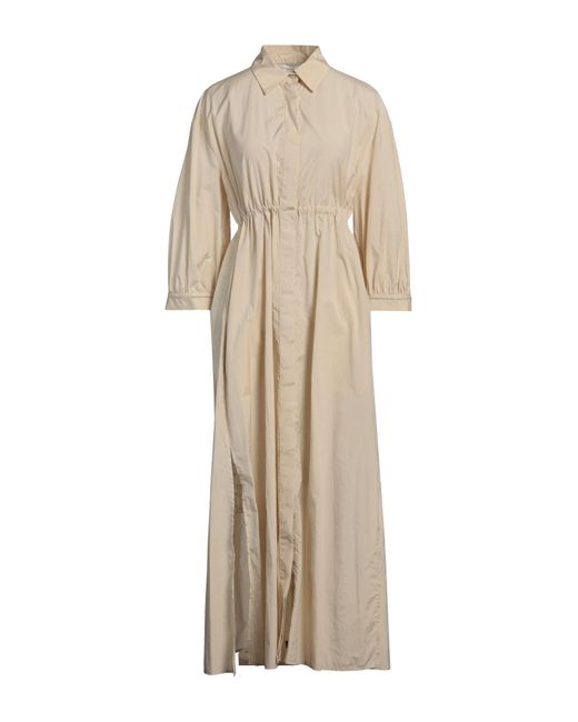 Peserico Natural Maxi Dress Cotton, Polyester