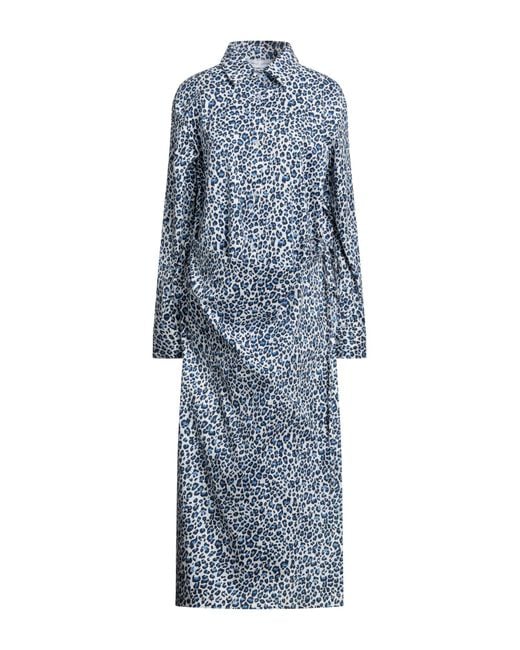 Vestido midi WEILI ZHENG de color Blue