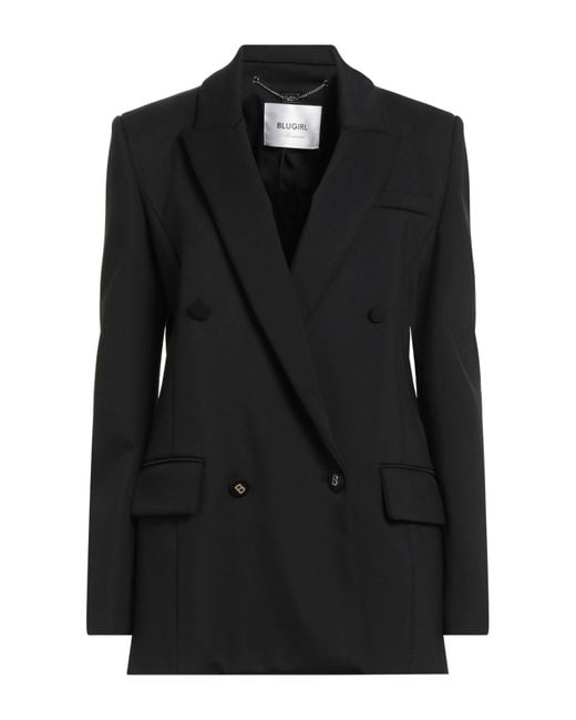Blugirl Blumarine Black Blazer Polyamide, Viscose, Elastane