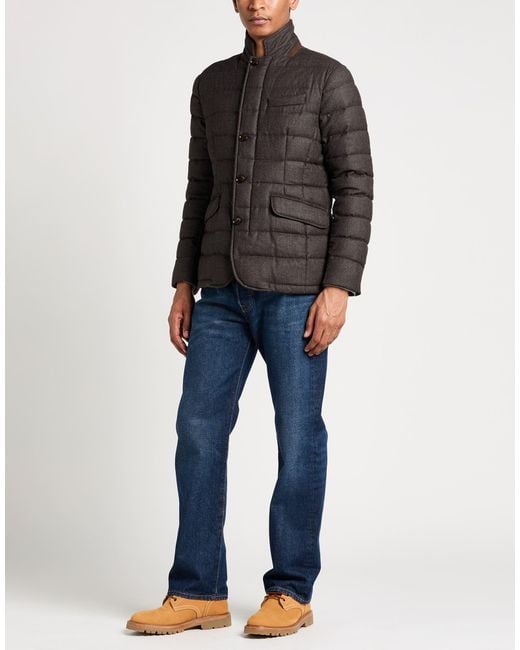 Moorer Black Puffer Virgin Wool for men