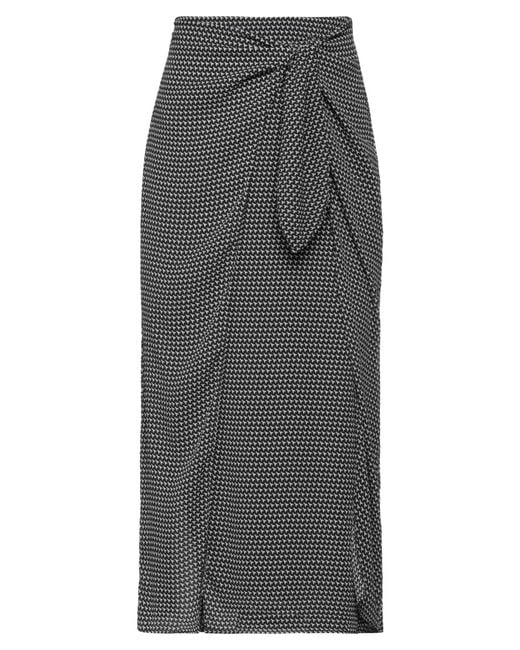 Patrizia Pepe Gray Midi Skirt