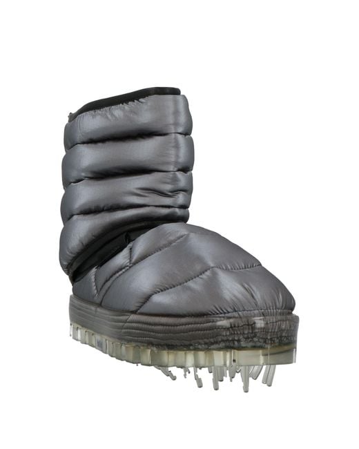 RBRSL RUBBER SOUL Black Ankle Boots Leather, Textile Fibers