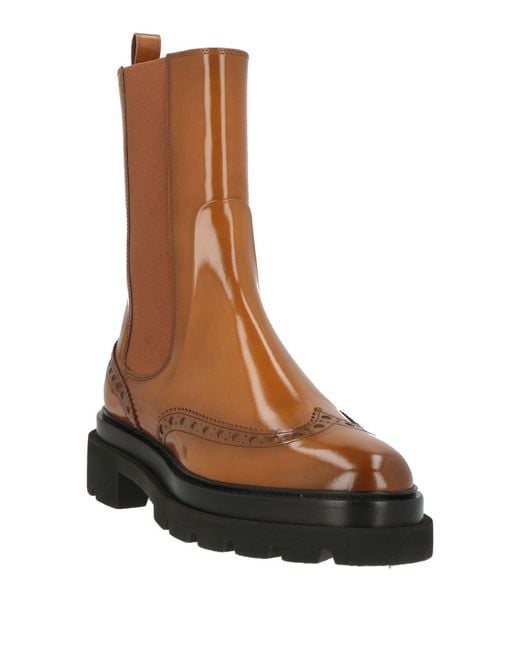 Santoni Brown Ankle Boots