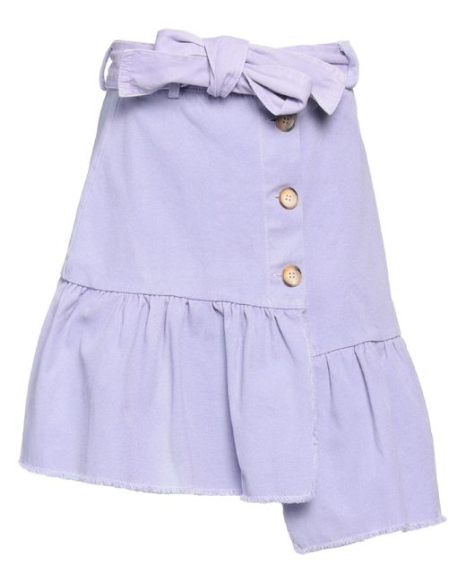 Kaos Purple Mini Skirt
