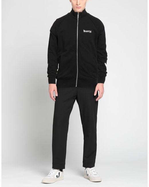 DISCLAIMER Black Sweatshirt Cotton for men