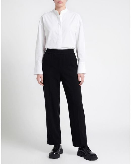 MEIMEIJ Black Pants Viscose, Polyamide, Elastane