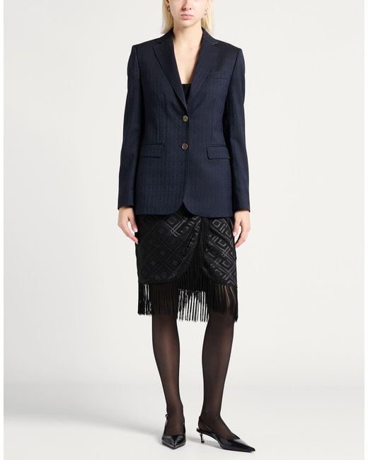 Etro Blue Blazer Wool
