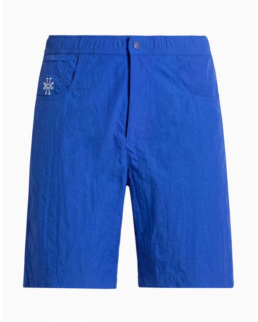 Jacob Cohen Blue Shorts & Bermuda Shorts Polyamide, Elastane for men