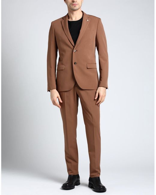 Manuel Ritz Brown Suit for men
