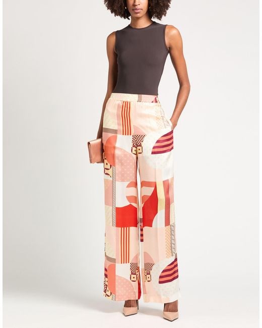 Fendi Red Light Pants Silk