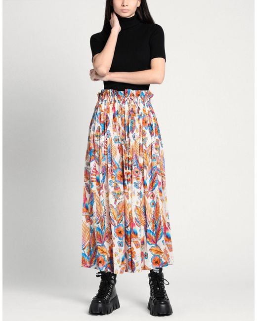 CONNOR & BLAKE White Maxi Skirt Cotton