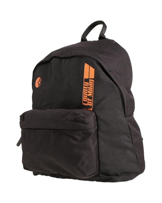 Marcelo Burlon Black Backpack Textile Fibers for men