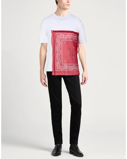 Lanvin Red T-Shirt Cotton for men