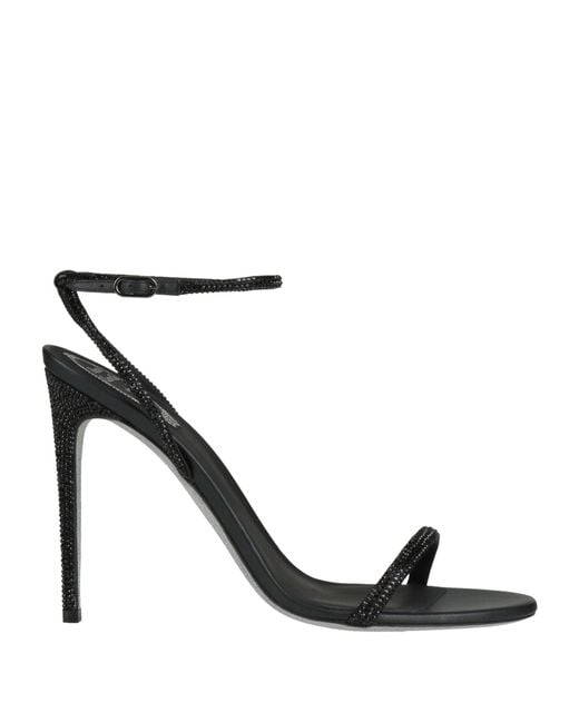 Rene Caovilla Black Sandals