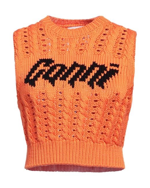 Ganni Orange Pullover