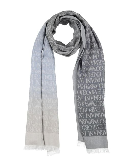 Emporio Armani Gray Scarf for men