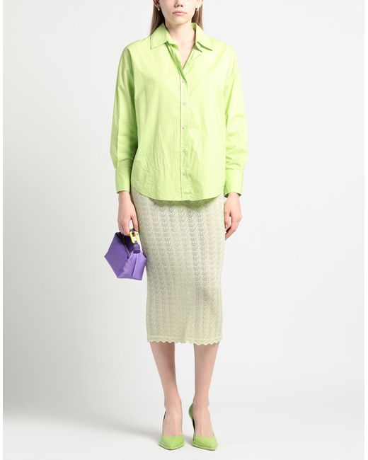 Alessandra Rich Green Midi Skirt