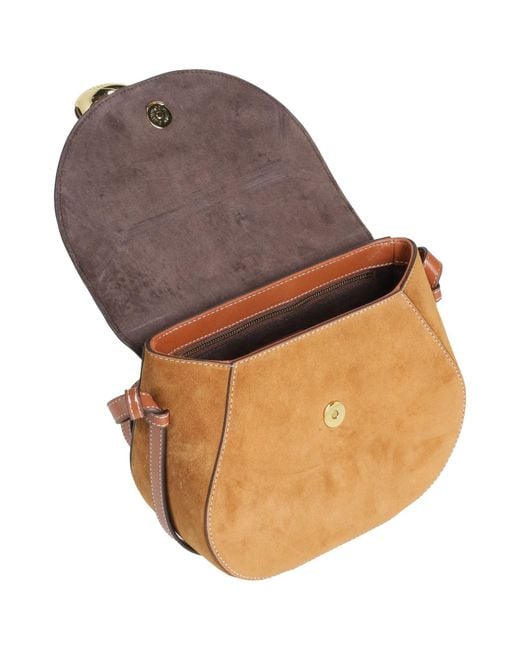 Staud Brown Cross-Body Bag Leather