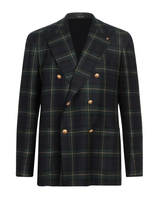 Tagliatore Black Blazer Virgin Wool for men