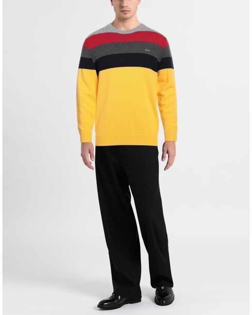 Sun 68 Orange Sweater for men