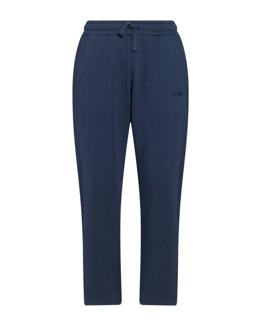 Mc2 Saint Barth Blue Slate Pants Cotton for men