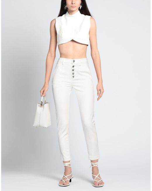 Dondup White Trouser