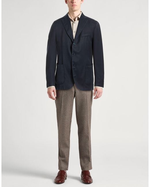 Santaniello Blue Blazer Wool for men