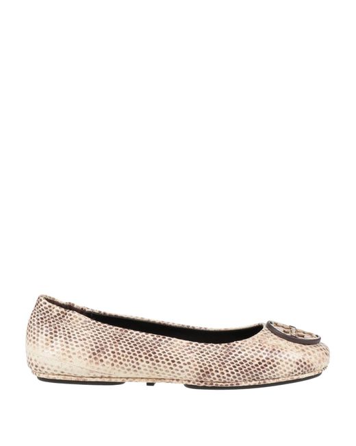 Tory Burch Natural Cream Ballet Flats Goat Skin
