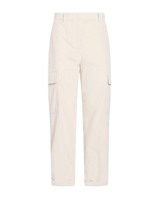 Eleventy White Pants Cotton