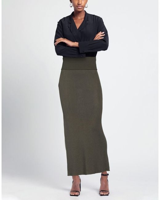 Peter Do Gray Long Skirt