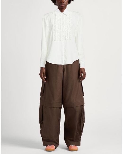 Pinko White Shirt Viscose, Polyamide