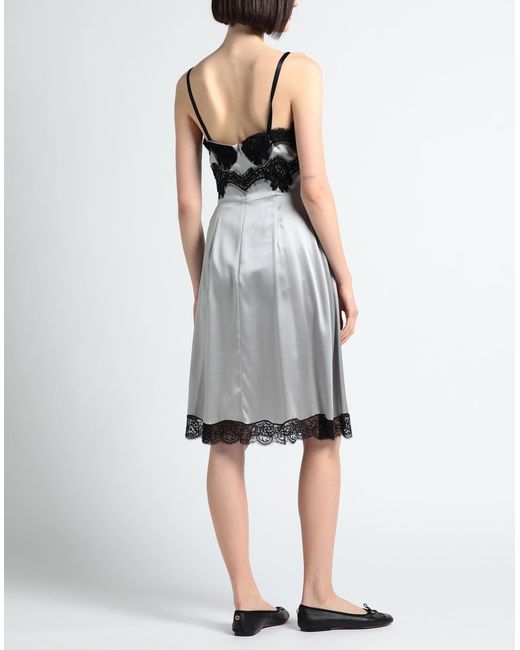 Dolce & Gabbana Gray Midi Dress