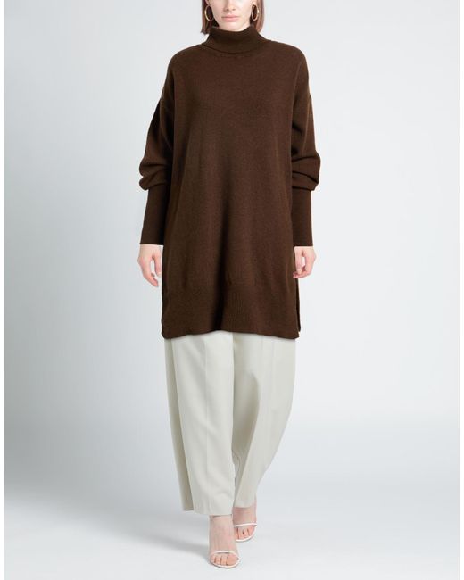 Aragona Brown Turtleneck