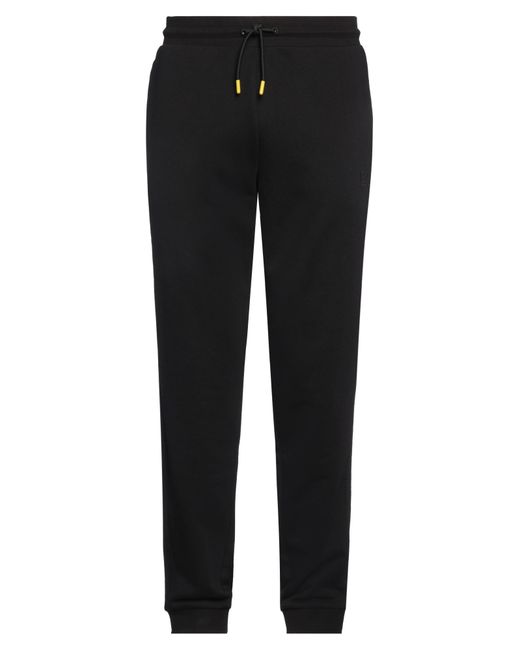 EA7 Black Pants Cotton, Polyester, Elastane for men