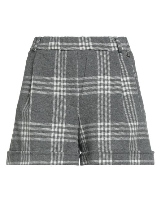 Souvenir Clubbing Gray Shorts & Bermuda Shorts Polyester, Viscose, Elastane